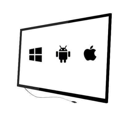 Infrared Multi Touch Screen Overlay Kit 42 Inch Customized Size 32~300 Inch Touch Monitor with Serial Interface
