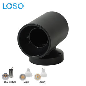 LOSO Lampe murale GU10 de haute qualité Shell Office Store Home White Black Indoor LED Wall Light - Product Image 3