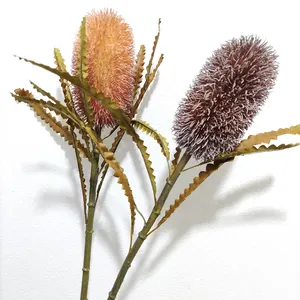 Flor Artificial de seda Tropical de alta calidad, cardo de cola de zorro de imitación, flor imperial