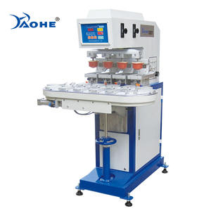 เครื่องพิมพ์แผ่นซิลิโคนแบบนิวเมติก4สี,เครื่องพิมพ์แผ่นด้วยสายพานลำเลียงสำหรับของเล่นเลโก้หน้าปัดนาฬิกา - Product Image 1