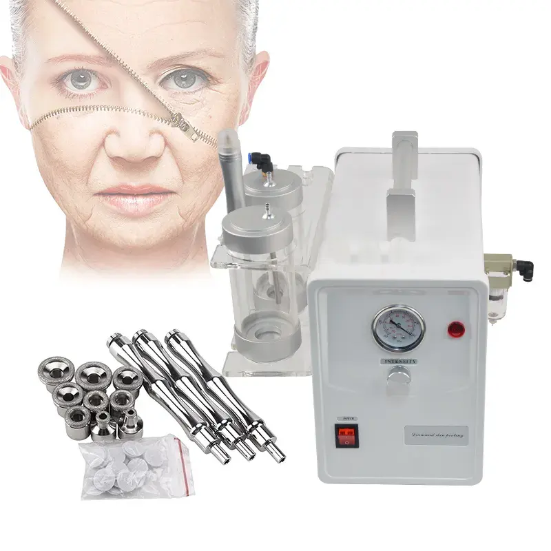 Da chuyên nghiệp lột Microdermabrasion Peel kim cương dermabrasion Máy chăm sóc da dụng cụ làm đẹp đứng núm điều khiển