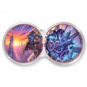 1 oz .999 Cuivre fin pour Pièce de défi <span class=keywords><strong>Sniper</strong></span>, Médaille commémorative Assassin du temps futuriste, Hydraulique mécanique - Product Image 1