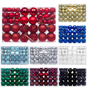 Lot de <span class=keywords><strong>100</strong></span> boules de Noël de 3 <span class=keywords><strong>cm</strong></span>, 4 <span class=keywords><strong>cm</strong></span> et 6 <span class=keywords><strong>cm</strong></span> par boîte, avec boules en plastique creuses électroplaquées pour la décoration de Noël - Product Image 3