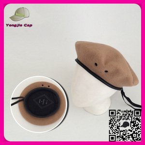 หมวกเบเร่ต์ขนสัตว์คุณภาพสูงสำหรับผู้ชายแบบขายส่งและสั่งทำได้ - Product Image 6