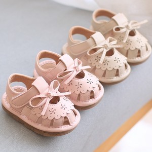 Sandales de plage antidérapantes à semelle souple pour bébés de 1 à 3 ans, style princesse, avec nœud et design ajouré, chaussures décontractées pour tout-petits - Product Image 2