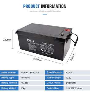 Neata глубокий цикл RVs оборудование для кемпинга 12 В 300AH LiFePO4 аккумулятор - Product Image 2