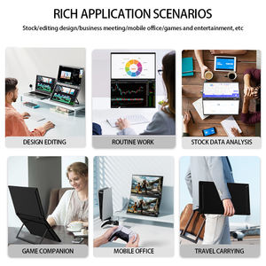 Eimio 15.6 "タイプCインターフェース付き60Hz <span class=keywords><strong>2</strong></span>.5K IPSデュアルスクリーンポータブルモニター - Product Image 4