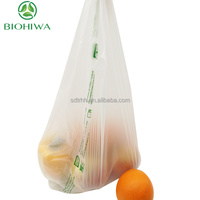 20 Jaar Export Ervaring Composteerbare Biologisch Afbreekbare Productie Tas Boodschappentas Voor Voedsel/Groente/Fruit Warmte Afdichting