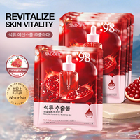 Masque en feuille de soin de la peau à l'huile essentielle de rose SADOER 25 ml, hydrate, éclaircit la peau, restaure l'élasticité, améliore la sécheresse, soin du visage
