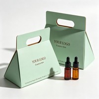 Boîte d'emballage cosmétique et parfum en gros avec poignée, boîte d'emballage cosmétique de haute qualité, boîte d'emballage de parfum à l'encre de soja