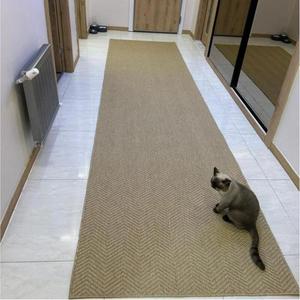 Tapis en sisal tissé chevrons auto-agrippant, imperméable, <span class=keywords><strong>de</strong></span> qualité marine, en fibres naturelles, pour revêtement mural intérieur, vente en gros OEM ODM - Product Image 3