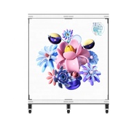 Affiche mobile transparente holographique d'intérieur de l'affichage à LED P3.91 LED