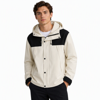 Veste OEM pour Homme – Blouson Décontracté Hiver Homme à Blocs de Couleurs, Coupe-Vent à Capuche, Vêtement d'Extérieur Noir Vierge – Fabricant de Vestes