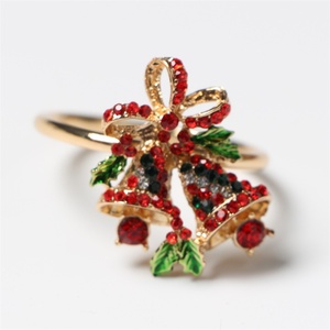 Alloy Classic Napkin Ring Wedding Party Gold Star Floral Design Eco-Friendly Modern Stylish <b>Table</b> Decoration Restaurants - Product Image 2