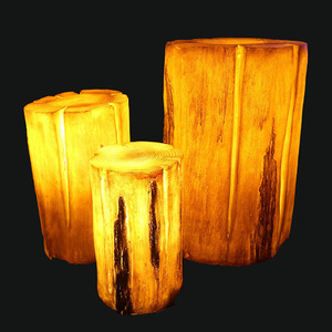 Lámpara Decorativa para Jardín, Césped y Paisaje, con Forma de Tronco de Árbol Luminoso, Resistente al Agua - Product Image 4