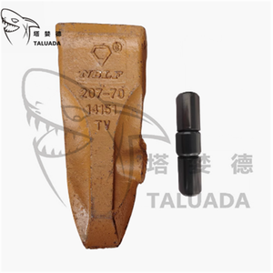 TALUADA di alta qualità parti escavatore Komatsu PC300 piatto secchio dente affilato secchio 207-70-14151 piatto benna denti 2077014151 - Product Image 3