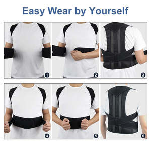 Correcteur de posture médical OEM, ceinture de soutien pour le dos et les épaules, soutien de la clavicule, redresseur de dos - Product Image 5