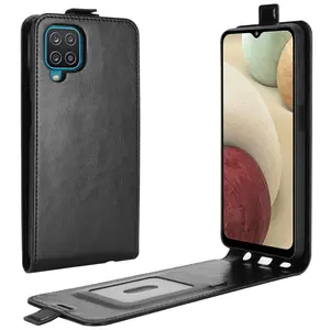 Coque arrière de téléphone portable, étui portefeuille en cuir souple pour Samsung A12, accessoires