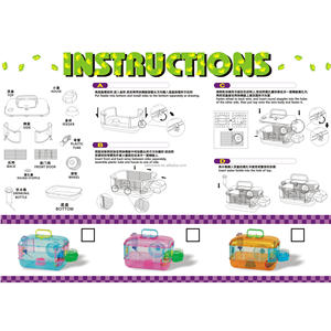 Cage pour animaux de compagnie confortable pour hamster coloré en plastique de haute qualité - Product Image 5