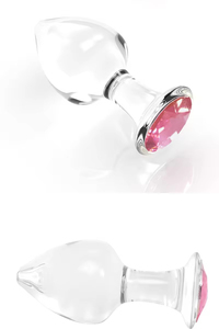 Bijou anal en cristal SML, plug anal en verre pour massage, jouet sexuel pour hommes et femmes, stimulation et masturbation anales - Product Image 3
