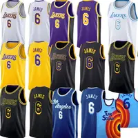 Los Angeles Lakers #6 LeBron James 2022 23 White Classic Edition Stitched  Basketball Jersey