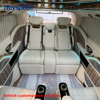 Sièges auto de luxe Vito, ensemble complet pour Mercedes Vito W447, sièges arrière avec table, cuir et aluminium, couleur personnalisée