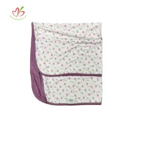 Custom Print Soft Bamboo Swaddle Baby Infant Bamboo Clothes Baby Spring Two <strong>Leyer</strong> Blanket OEM/ODM Kids Bamboo Blankets - Product Image 4