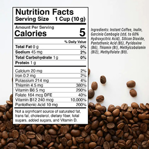 OEM ODM Slim Coffee with Total Fat Helps Sustain Peak Performance Enhances Energy Levels Weight Instant Skinny Coffee - Product Image 2