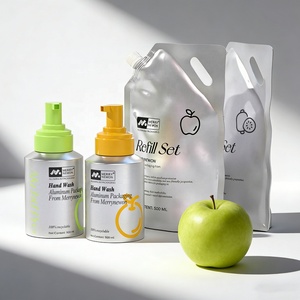 Emballage écologique recyclable, flacon de savon pour les mains en aluminium, impression personnalisée et design haut de gamme - Product Image 1