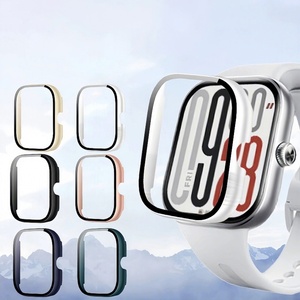 เคส Trendybay-<span class=keywords><strong>Smart</strong></span> พร้อมฟิล์ม NFC ในตัว สำหรับ Xiaomi <span class=keywords><strong>Mi</strong></span> <span class=keywords><strong>Band</strong></span> 10 8 9 อุปกรณ์เสริมสมาร์ทแบนด์  วัสดุ PC+กระจกนิรภัย - Product Image 1