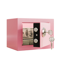 Coffre-fort mécanique coloré, ignifuge et antivol, boîte de rangement portable murale pour enfants, armoire de rangement pour argent