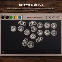 Manette de jeu d'arcade 8BitDo à boutons multiples pour Switch 2, Windows, avec interrupteurs mécaniques à profil bas et échangeables à chaud