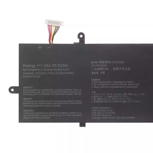 แบตเตอรี่50Wh C31N1816ใหม่11.55V /50Wh สำหรับ <span class=keywords><strong>Asus</strong></span> <span class=keywords><strong>Zenbook</strong></span> <span class=keywords><strong>flip</strong></span> <span class=keywords><strong>13</strong></span> UX362 Q326FA UX362FA - Product Image 2