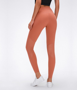 2023 primavera ed estate nuovi pantaloni da Yoga <span class=keywords><strong>in</strong></span> maglia di giunzione a vita alta con Lifting dell'anca asciugatura rapida e traspirante gambali da palestra da donna - Product Image 5