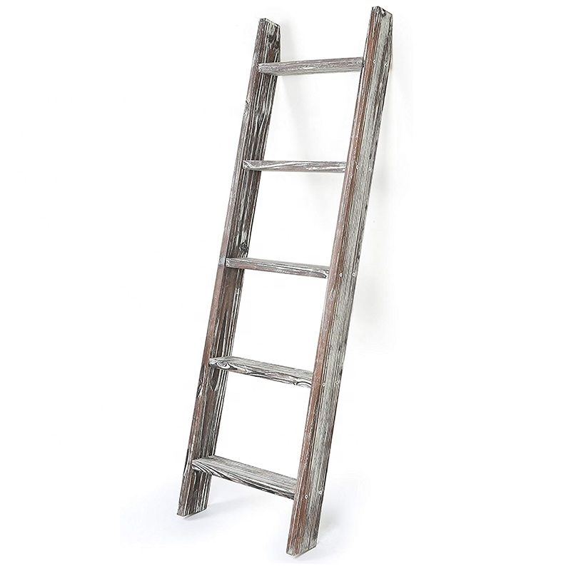 Деревянная стойка для одеял от производителя, регулируемая настенная наклонная лестница