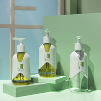 Flacons de conditionnement de produits cosmétiques en PET vides de 300 ml, 400 ml, 500 ml, avec pompe distributeur et bouchon, pour shampooing, lotion, soins personnels, savon liquide