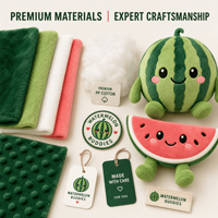 2027 OEM ODM Fabricant de jouets en peluche personnalisés, conception de personnage mascotte pastèque, logo personnalisé, animal en peluche, cadeau promotionnel