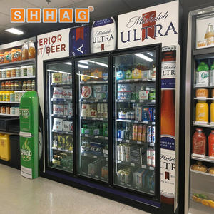 Refrigerador de supermercado, paneles de puerta de vidrio fáciles de operar, compresor Copeland, características solares para Cueva de cerveza, sala fría, <span class=keywords><strong>granja</strong></span> - Product Image 3