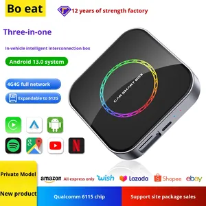 Wireless CarPlay Box Android <b>Car</b>-<b>Machine</b> Interconnection 4G 6115 Full Netcom BY961P Universal Fitment Built-in WiFi BY961P Wirel - Product Image 2