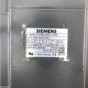 มอเตอร์แท้รุ่น 1FK7063-2AC71-1RH0 สำหรับการควบคุมการเคลื่อนที่ในอุตสาหกรรมยานยนต์และการผลิตอุปกรณ์อิเล็กทรอนิกส์ - Product Image 4