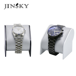Jinsky ที่ตั้งโชว์นาฬิกาหนังสีเทา, ที่ใส่นาฬิกาดีไซน์เรียบง่ายกล่องหนัง PU 10ช่องใส่นาฬิกา50ชิ้น - Product Image 1