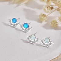 Dylam Bohème Bijoux Opale Fait Main Femmes Cadeau Boucles d'Oreilles Bijoux pour Femmes Grossiste Fournisseur