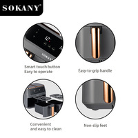 Ménage 8L Écran Tactile Double Air Friteuse Électrique Friteuse Four Smart Air Friteuses Avec 2 Paniers Indépendants