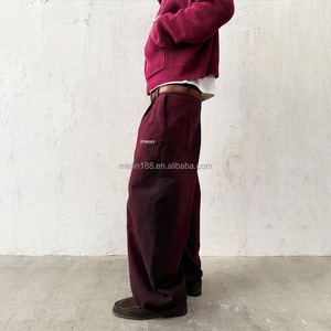 Custom Men Baggy Jeans Heavweight Streetwear Fashion High Quality Wide Leg Trousers Oversized <b>Joggers</b> Pants Dirty <b>Denim</b> Jeans - Product Image 2
