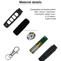 Télécommande universelle sans fil Zhipin à 4 boutons 315 MHz 433 MHz à code d'apprentissage pour porte de garage et serrure électrique – Vente en gros