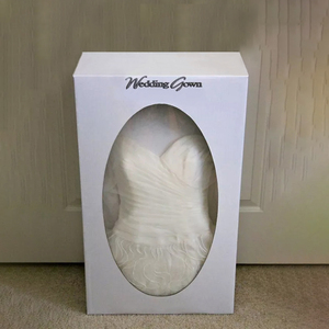 Custom logo Printed Luxury Large Big <strong>Bridal</strong> Wedding Dress Gown Packaging <strong>Box</strong> for Dress - Product Image 2