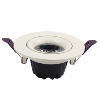 Downlights LED modernes miniatures en aluminium anti-éblouissement, étanches IP44, AC 165-265V, 5W, 9W, 12W, encastrés sans cadre