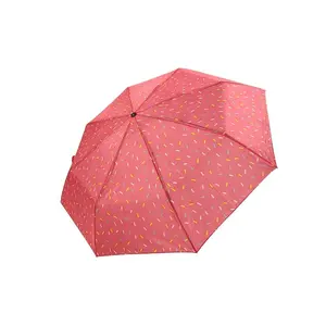 ゴルフ傘小売ファッション無料サンプル金属太陽花女の子昇華ミニカプセル傘雨用
