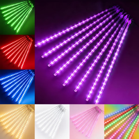 Lumières LED en forme de pluie de météores, lumières de Noël en forme de glaçons, lumières de guirlande imperméables pour l'extérieur, pour arbre, jardin, décoration de festival