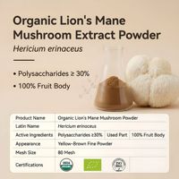 Complément alimentaire populaire : Poudre de polysaccharides / bêta-d-glucane doublement extraits de champignon Crinière de lion